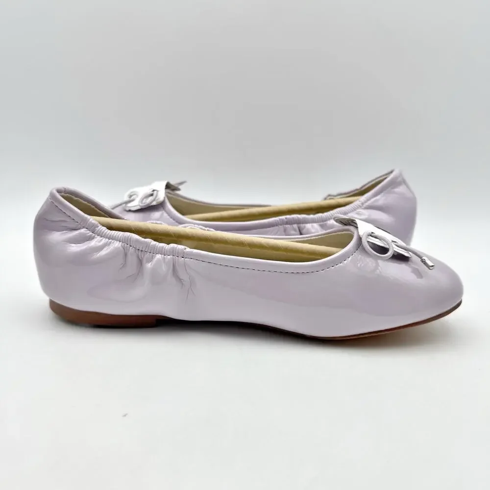 Sam Edelman Kids Felicia Ballet Flats US 3 M EU 35 Soft Lilac Vegan Leather NIB